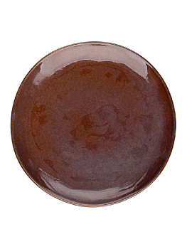 Тарелка 20,5см LUCKY Крафтовая плоская фиолетовый керамика 000000000001211778