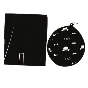 Набор кухонный 3 предмета Джентельмен (фартук 60х70см прихватка 20х20см полотенце 35х60см) 2785596 000000000001203309