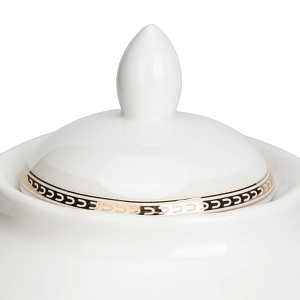 Сахарница 310мл Stephanie с перламутром золото фарфор 000000000001219791