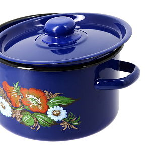 Набор посуды СТАЛЬЭМАЛЬ (1,5л+2,9л+3,9л) цилиндрическая форма эмалированная сталь 000000000001114769