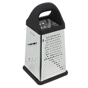 Терка 4-х гранная 20,3х10,5х10,5см TALLER контейнер с крышкой нержавеющая сталь 000000000001020746