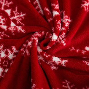 Плед Этель "Снежинки" 150х200см, 100% полиэстер, корал-флис 220гр/м2 4566531 000000000001202347