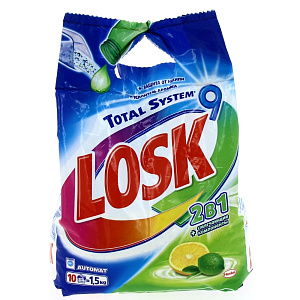 Стиральный порошок Автомат Лимон Losk Schwarzkopf & Henkel, 1.5 кг 000000000001023649