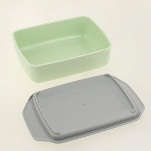 Масленка 15,5х10,5х5см FACKELMANN ECOLUTION с крышкой биопластик 000000000001207716