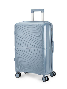 Чемодан на колесах M абстракция серо-голубой PP 000000000001226565