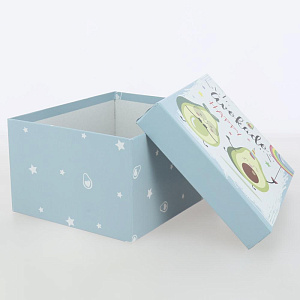 Коробка подарочная 23x19x13см РУТАУПАК AVOCADO blue 000000000001210676