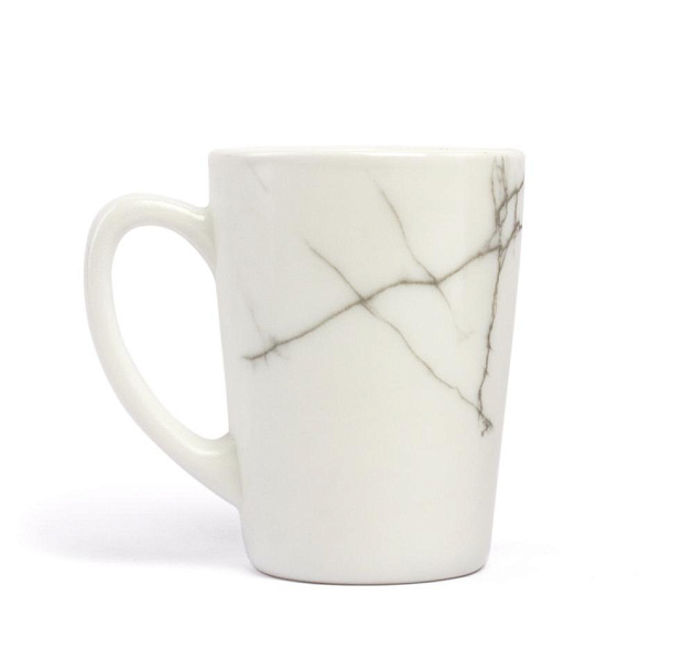 Кружка 350мл FARFORELLE Мрамор стеклокерамика 000000000001216089