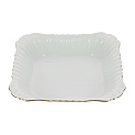 Квадратный салатник Золотая отводка Porcelaine Czech Gold Hands, 28 см 000000000001136252