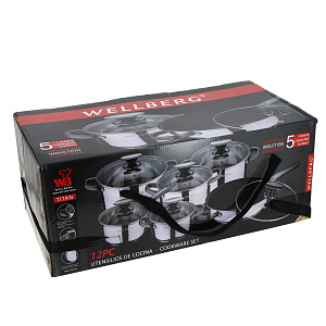 Набор посуды WELLBERG, 12 предметов 000000000001174227