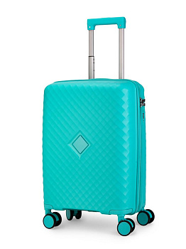 Чемодан на колесах S (36х22х55см) ромб тиффани PP 000000000001226546