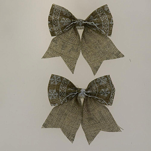 Новогоднее украшение БАНТ Олени из полиэстера, набор из 2 шт. / 11x13см арт.80833 000000000001191257