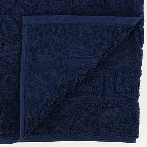 Полотенце для ног 50х70см АЛТЫН АСЫР Стандарт жаккардовое 700гр/м2 Без бордюра Тем-син махровое АА005005 000000000001205424