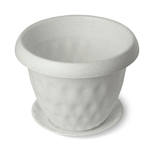 Горшок для растений "Розетта" 21,0л Д400 c поддоном мрамор С130МРА 000000000001157925