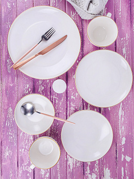 Набор столовой посуды 19 предметов TULU PORSELEN Tutku фарфор Набор столовой посуды 19 предметов TULU PORSELEN Tutku фарфор 000000000001212909