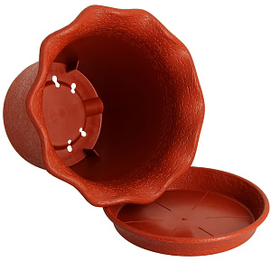 ГОРШОК Д/ЦВЕТОВ С ПОДДОНОМ   LE  FLEURE D=16 2 Л. 403-2 ТЕРРАКОТ 000000000001017820