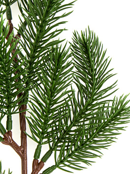 Ветка 45см ель для декора малая зеленый 000000000001228771