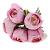 Цветок искусственный "Пионы" 5 бутонов 20см R010751 000000000001197541