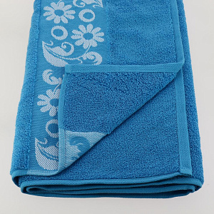 Полотенце махровое Privilea, 70*140,100% хл,арт.11С34 Урсиния,бирюза. Пр-во Беларусь 000000000001188497