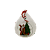 Новогоднее подвесное украшение Дед мороз и ёлка из стекла и полирезины / 8x7x11 см арт.78369 000000000001191394