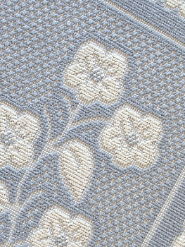 Коврик универсальный ЦВЕТЫ 60х100см, 100%хб серый, Турция M000081 000000000001199804