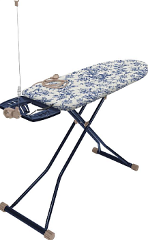 Доска гладильная 120х40см НИКА Haushalt де жуи. Подставка под утюг. Розетка с удлинителем1,9м.Гладильная поверхность-термостойкий пластик чехол-хлопок 000000000001205066