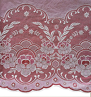 Скатерть Niklen кружевная 137х180см бордо, 100% ПВХ  артикул6109 000000000001190761