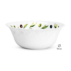 Салатник 18см/800мл FARFORELLE Оливки стеклокерамика 000000000001219895