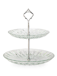 Этажерка-фруктовница 2 яруса стекло 000000000001228239