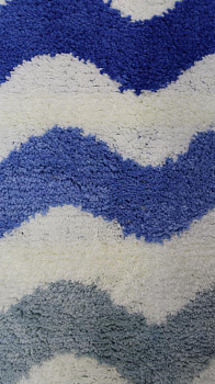 КОВРИК для ванной из микрофибры WAVESBlue 6128078 000000000001189885