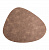Салфетка сервировочная 45x36см DE'NASTIA с потертостями камень бронзовый ПВХ 000000000001214103