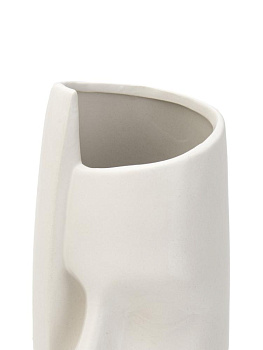Ваза 6,5х14,5см Фьюжн белый керамика 000000000001225898