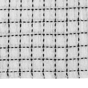 Полотенце кухонное 40х60см FORA клетка 02 черный хлопок 000000000001223123