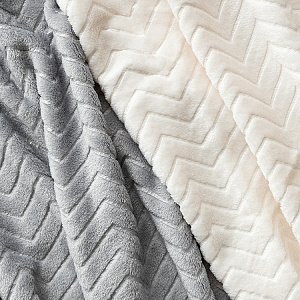 Плед 150x200см LUCKY Зигзаг серый полиэстер 000000000001222752