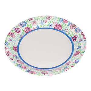 Набор одноразовых тарелок Цветочный Микс Pap Star, 23 см, 10 шт. 000000000001142447
