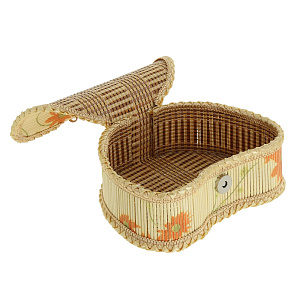 Шкатулка Цветочная, 19?14?7 см, бамбук 000000000001082428