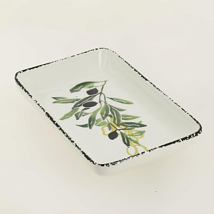 Блюдо сервировочное 18х11см CERA TALE Оливки глазурованная керамика 000000000001207964