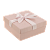 Коробка подарочная с бантом 170x170x70мм розовый квадрат бумага микровельвет/лента розовая 3055 Д10103К.148.3 000000000001205114