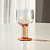 Бокал для вина 250мл LUCKY Модерн толстая ножка оранжевый стекло 000000000001220578