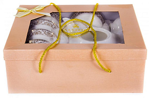 Набор чайный фарфор 7шт 6пиал 250мл+чайник 1000мл подарочная упаковка ПЭШН BALSFORD 145-14007 000000000001195501