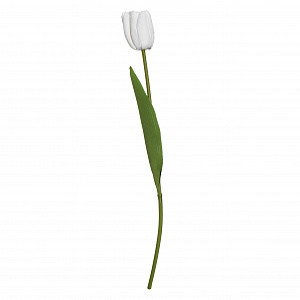 Цветок искусственный Тюльпан 49,2см белый 000000000001218372