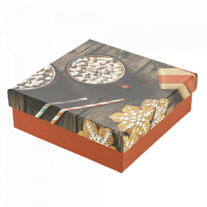Коробка подарочная 150x150x50мм РУТАУПАК Праздник для двоих прямоугольная 000000000001208376