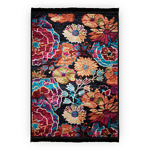 Ковер 80х150см Цветы полиэстер 000000000001217498