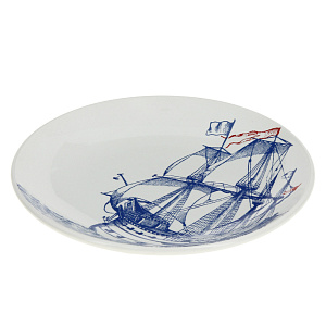 Тарелка Соната Океан Кубаньфарфор, 19 см 000000000001172260