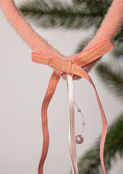 Декоративное украшение Звёздочка/Елочка/Сердечко 13см DARLENS розовый 000000000001209882