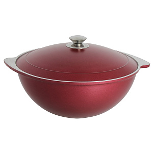 Казан для плова 6л KUKMARA бордо литой алюминий 000000000001113074
