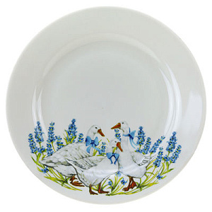 Тарелка фарфор десертная 175 мм супадкий край Гуси,094392 000000000001193459