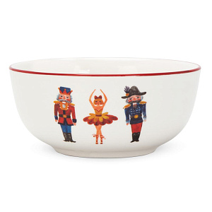 Салатник 13,8см/510мл DE'NASTIA Щелкунчик белый фарфор 000000000001226181