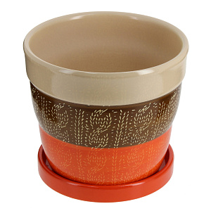 Цветочный горшок, 14 см, 1.2л, керамика 000000000001171929
