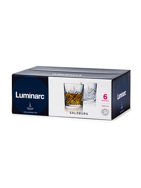 ЗАЛЬЦБУРГ Набор стаканов 300мл 6шт LUMINARC низкие стекло 000000000001197127