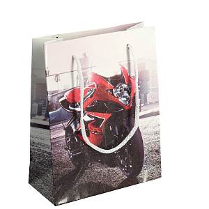 Подарочный пакет Премиум +, 11х14х6 см, бумага, текстиль 000000000001036472